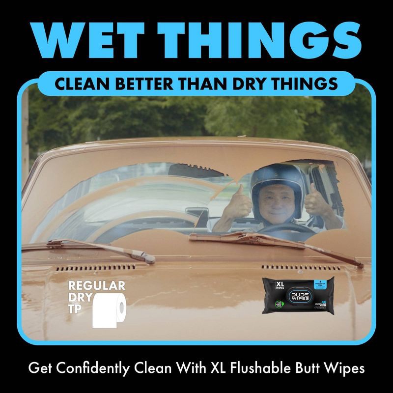 slide 6 of 7, Dude Wipes Fragrance Free Flushable Wipes - 3pk/48ct, 3 ct, 48 ct