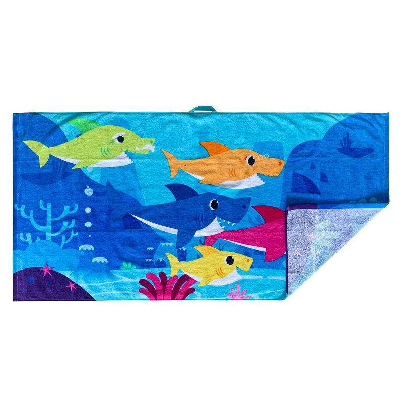 slide 6 of 11, Baby Shark Oversized Kids' Bath Towel, 1 ct