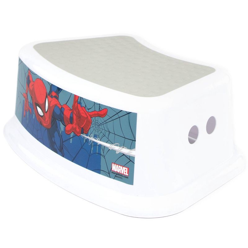 slide 2 of 5, Spider-Man Bath Kids' Step Stool, 1 ct