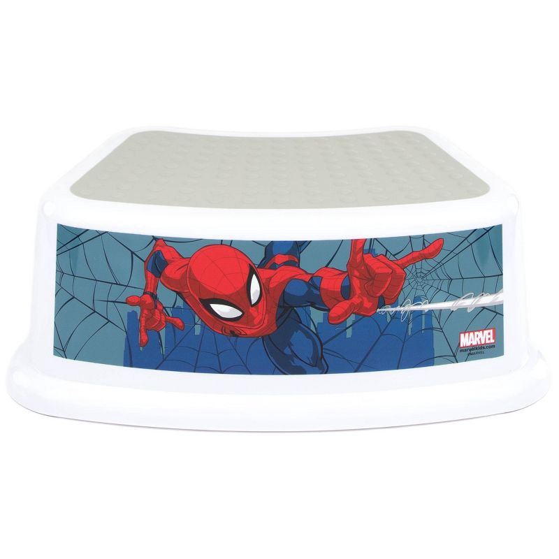 slide 1 of 5, Spider-Man Bath Kids' Step Stool, 1 ct
