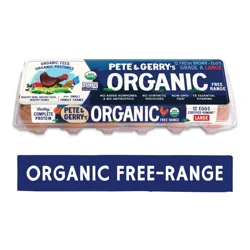 Pete and Gerry's Organic Free Range Brown Eggs Large 12 ea