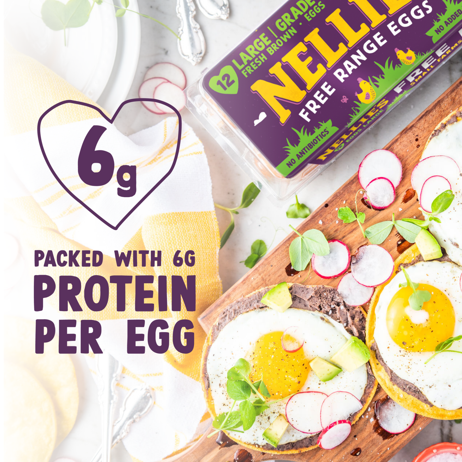slide 4 of 4, Nellie's Free-Range Grade A Large Brown Eggs - 12ct, 12 ct