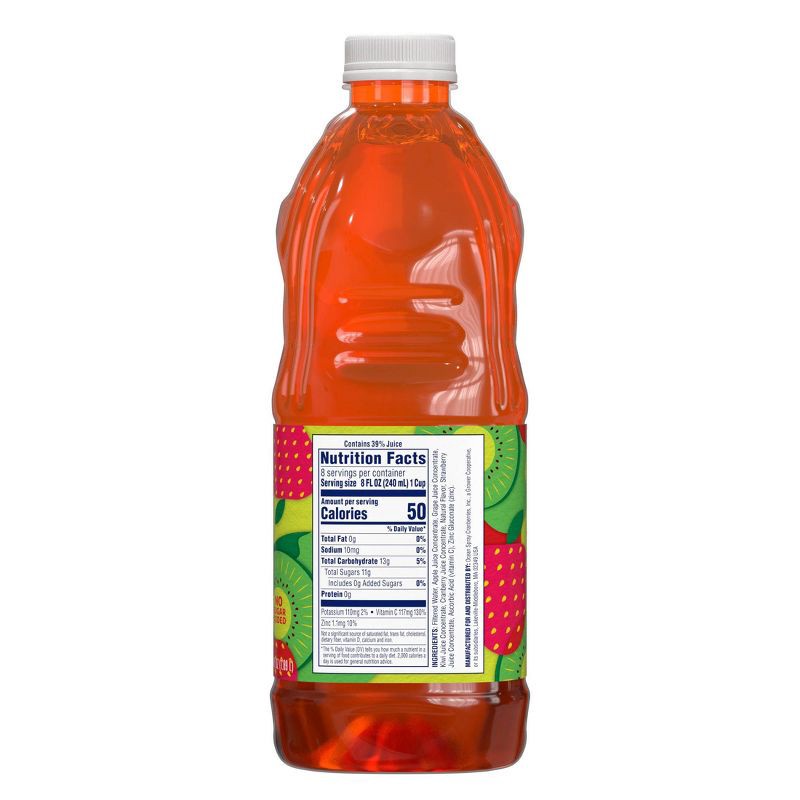 slide 5 of 5, Ocean Spray Growing Goodness Cran Kiwi Strawberry Juice Drink - 64 fl oz Bottle, 64 fl oz