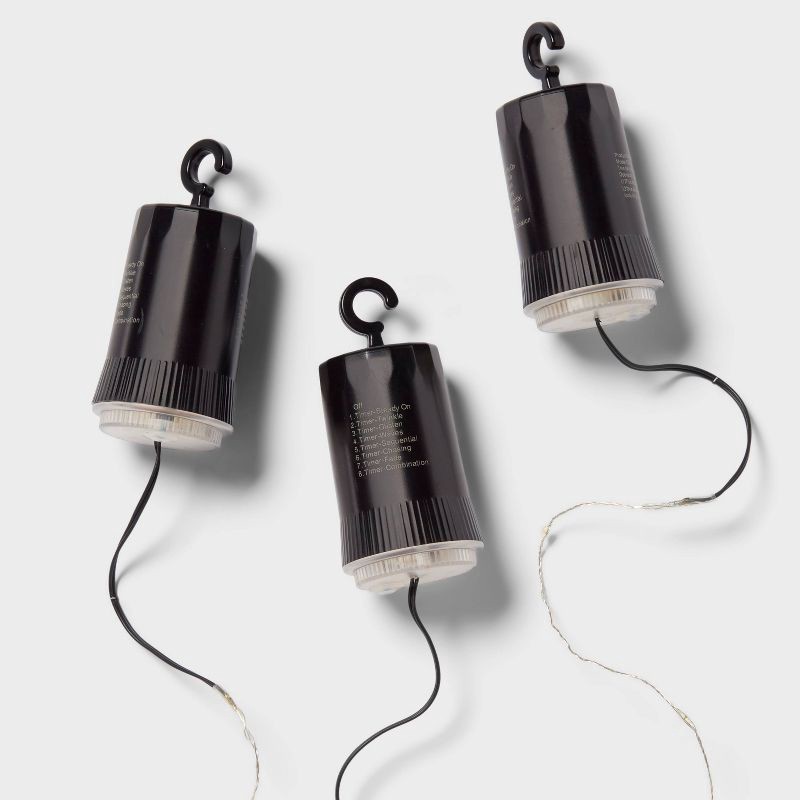 slide 4 of 5, 3pk 12in Lighted Window Curtain Stars Christmas Novelty Silhouette Lights Warm White - Wondershop™, 3 ct