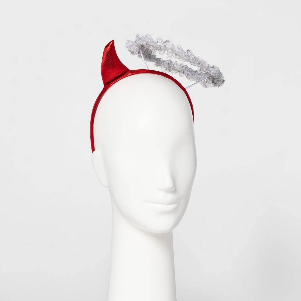 slide 2 of 3, Adult Angel and Devil Headband Halloween Costume Headwear - Hyde & EEK! Boutique, 1 ct