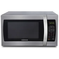 Farberware Professional FMO13AHTBKI 1.3 Cu. Ft. 1100-Watt Microwave Oven with Sensor, Stainless/Silver