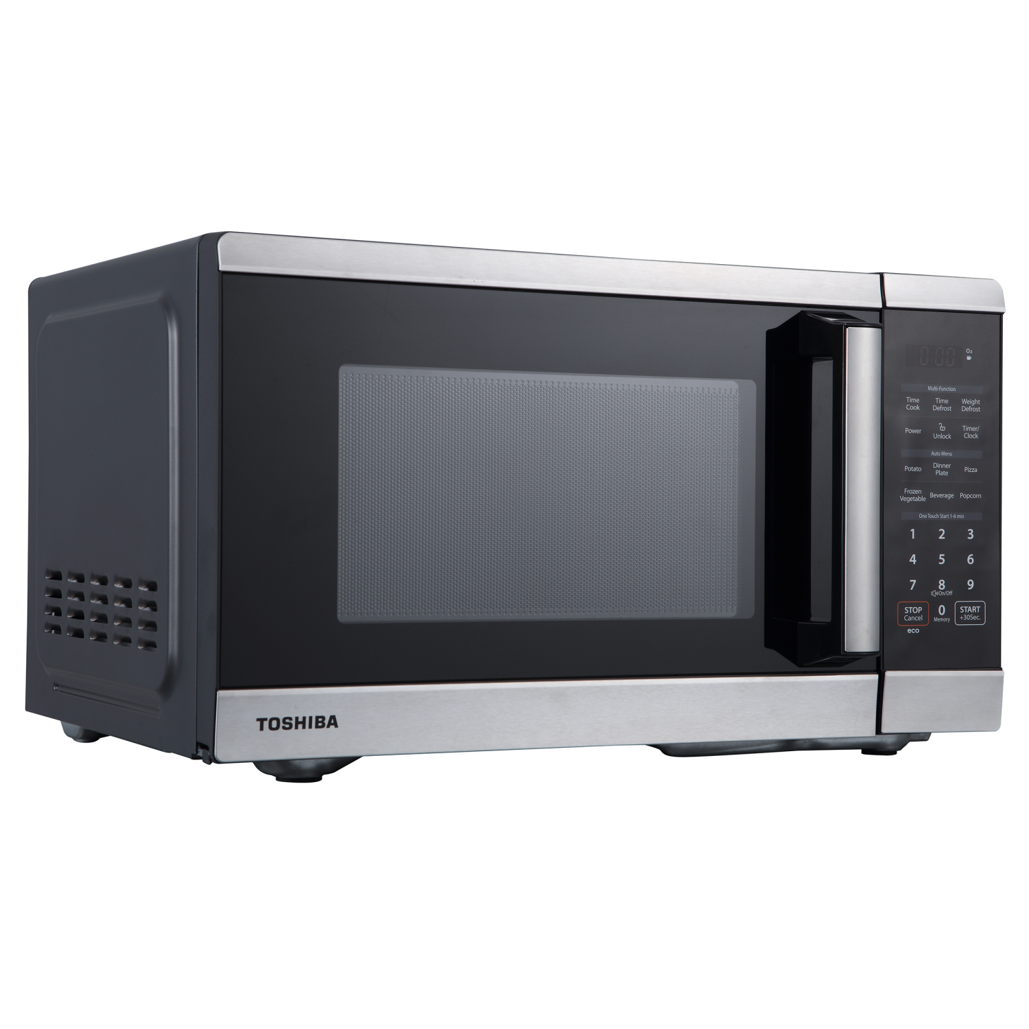 slide 2 of 6, TOSHIBA Black+decker Microwave Oven Stainless Steel 900w 0.9cf, 1 ct