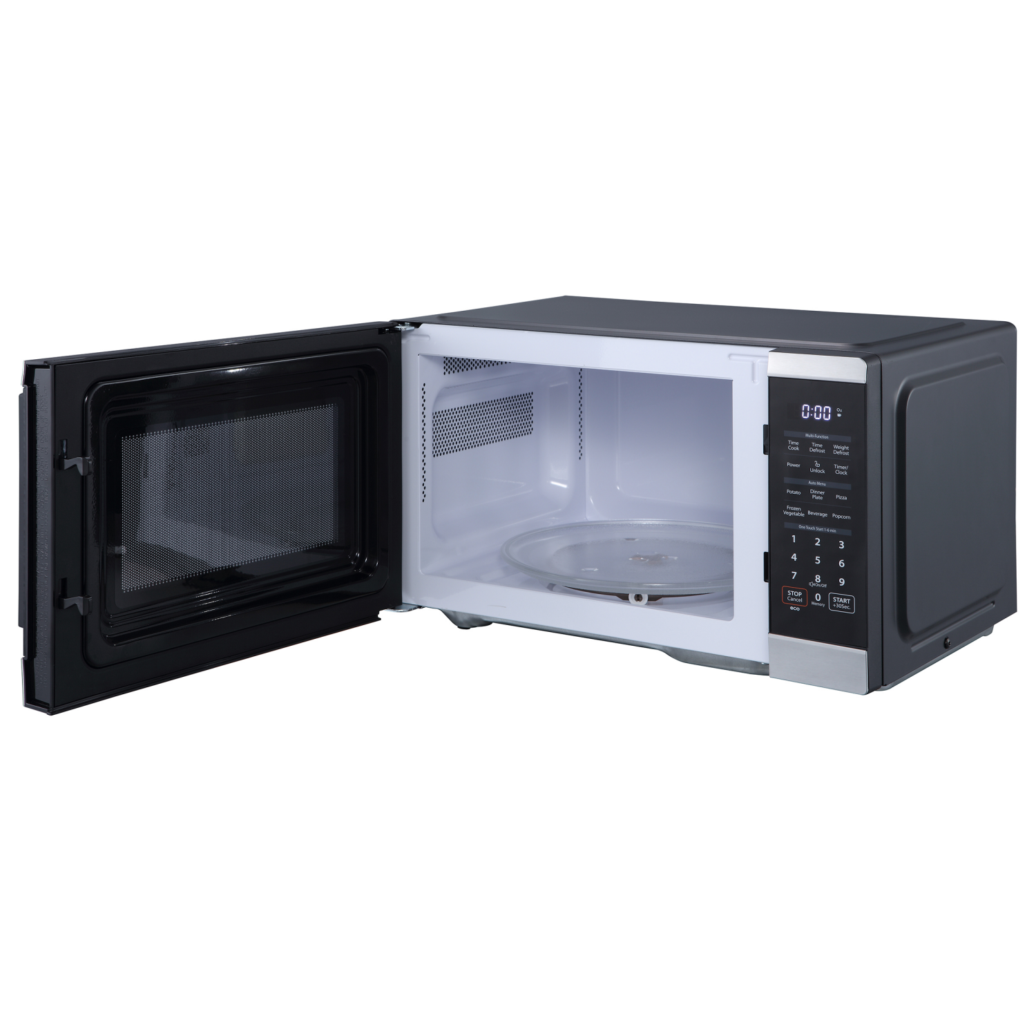 slide 5 of 6, TOSHIBA Black+decker Microwave Oven Stainless Steel 900w 0.9cf, 1 ct