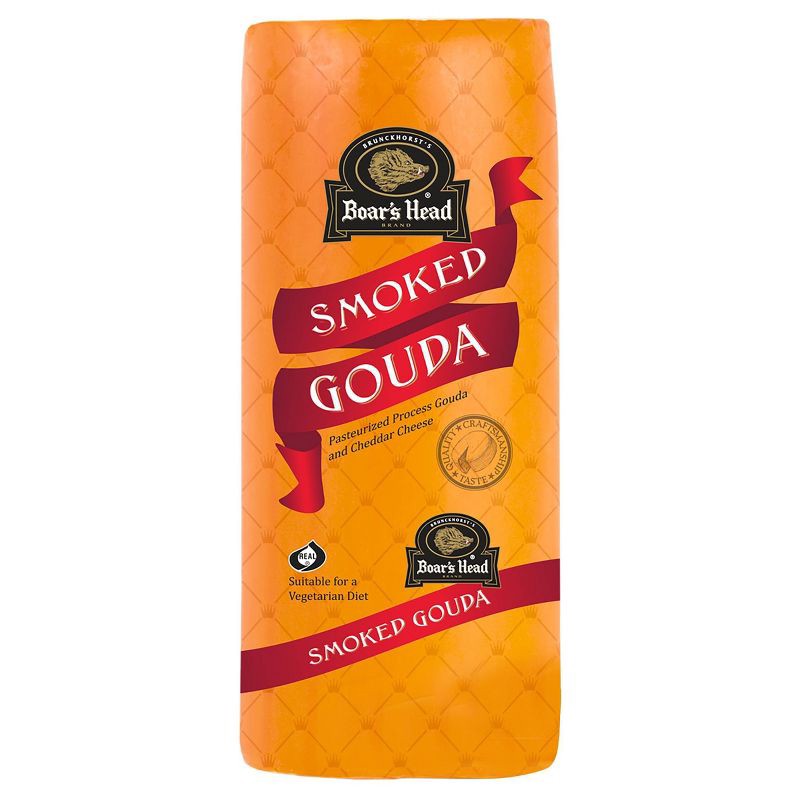 slide 2 of 3, Boar's Head Smoked Gouda Cheese - 3lbs - priced per lb, per lb