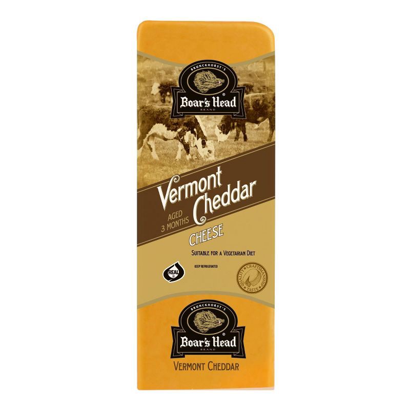 slide 2 of 4, Boar's Head Vermont Cheddar - 5lbs - priced per lb, per lb