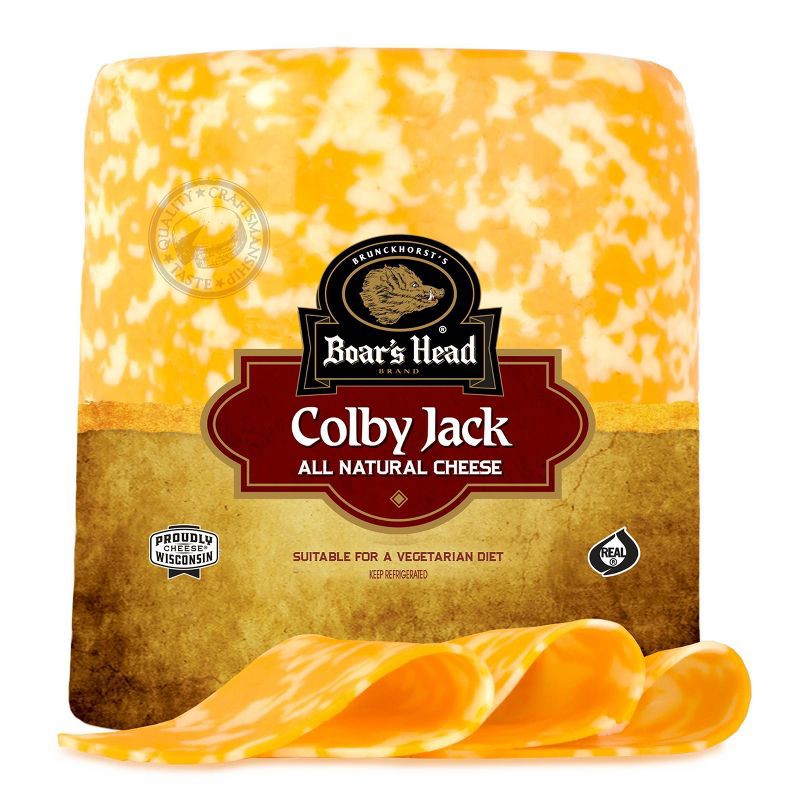 slide 1 of 4, Boar's Head Colby Jack Cheese - 3.5lbs - price per lb, per lb