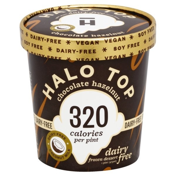 slide 1 of 1, Halo Top Creamery Dairy Free Chocolate Hazelnut, 16 oz