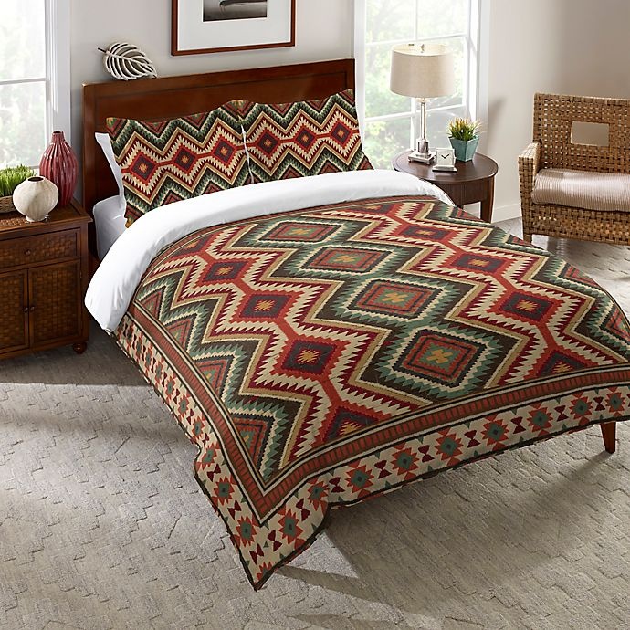 slide 1 of 1, Laural Home Country Mood Navajo-Inspired Standard Pillow Sham - Red, 1 ct