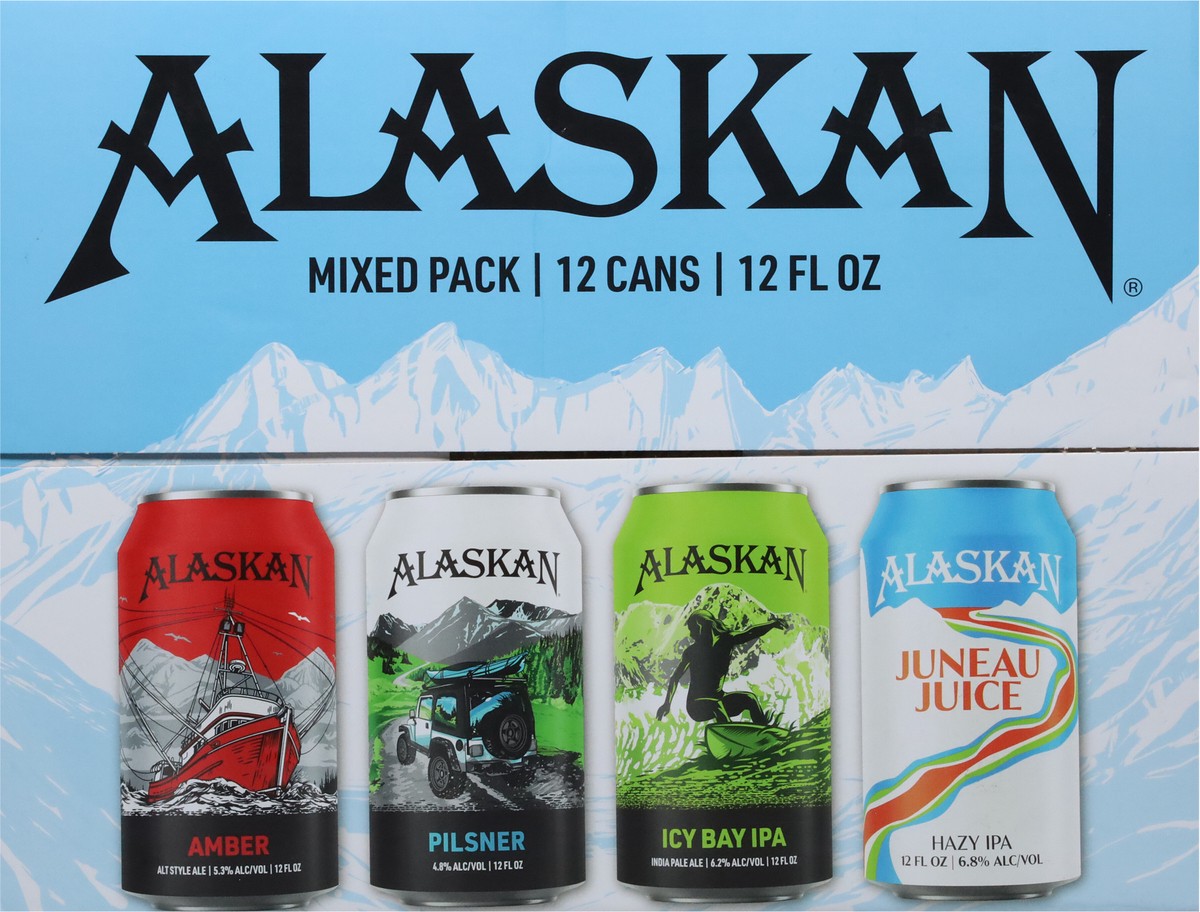 slide 5 of 9, Alaskan Beer Mixed Pack 12 - 12 fl oz Cans, 12 ct; 12 oz