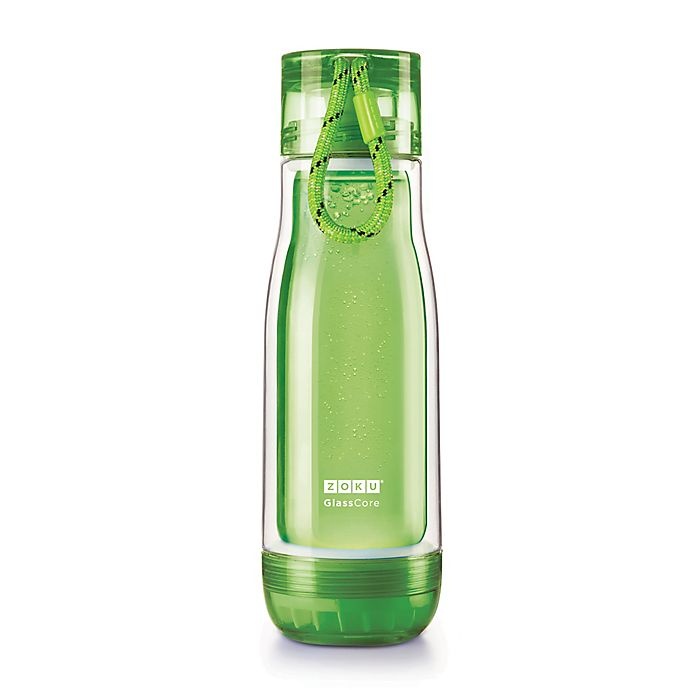 slide 1 of 1, Zoku Core Bottle - Green, 16 oz