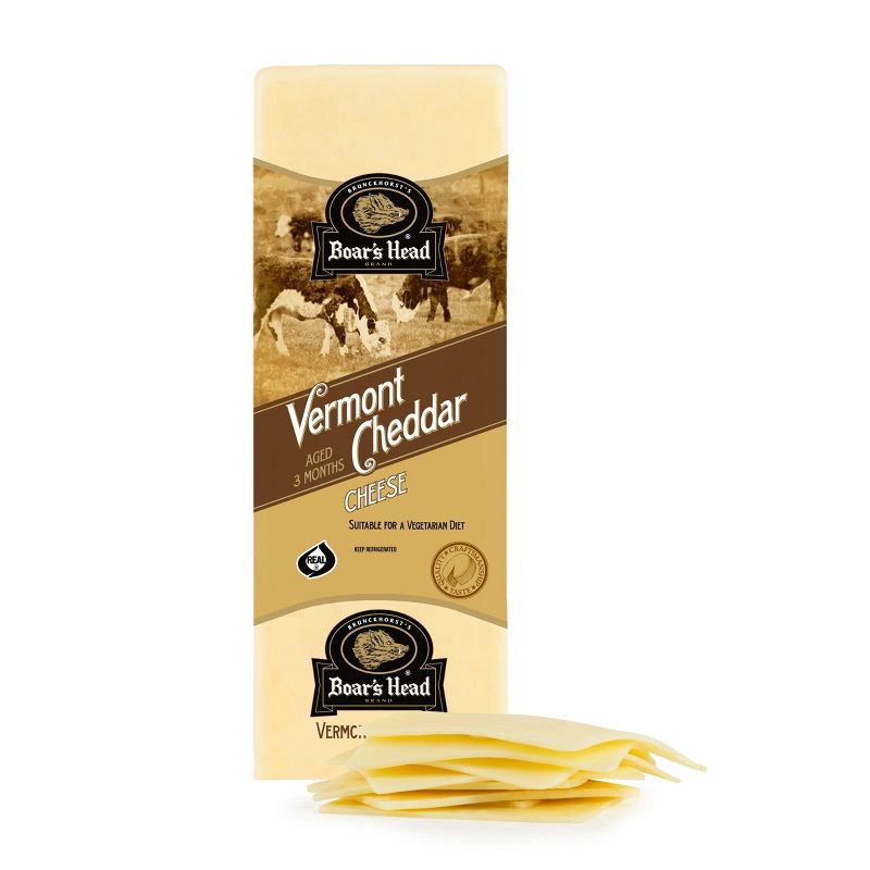 slide 1 of 5, Boar's Head Vermont Cheddar Cheese - 5lbs - priced per lb, per lb