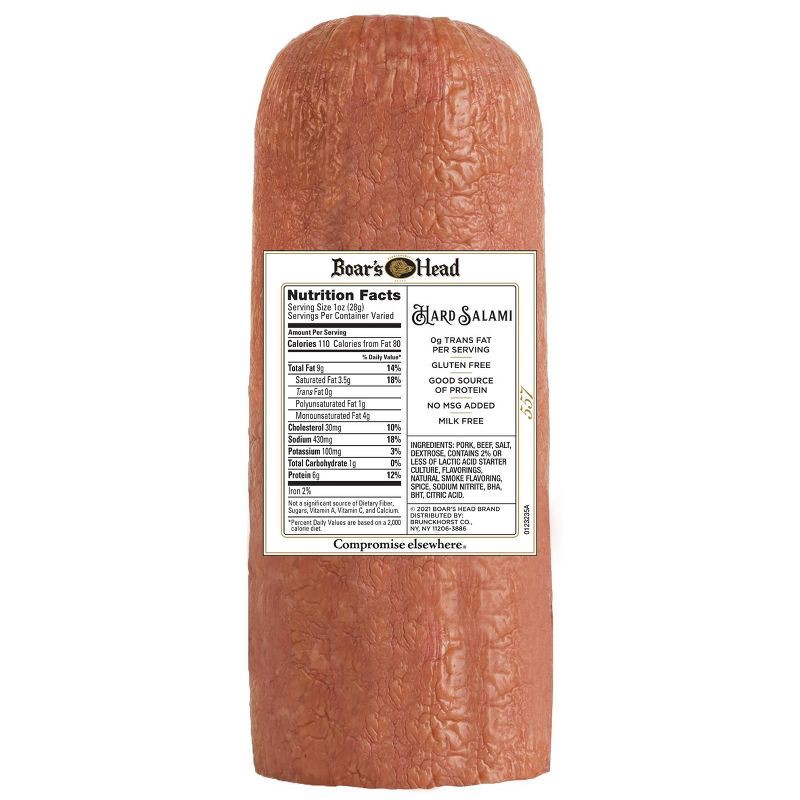 Boar's Head Hard Salami Deli Fresh Sliced price per lb per lb Shipt