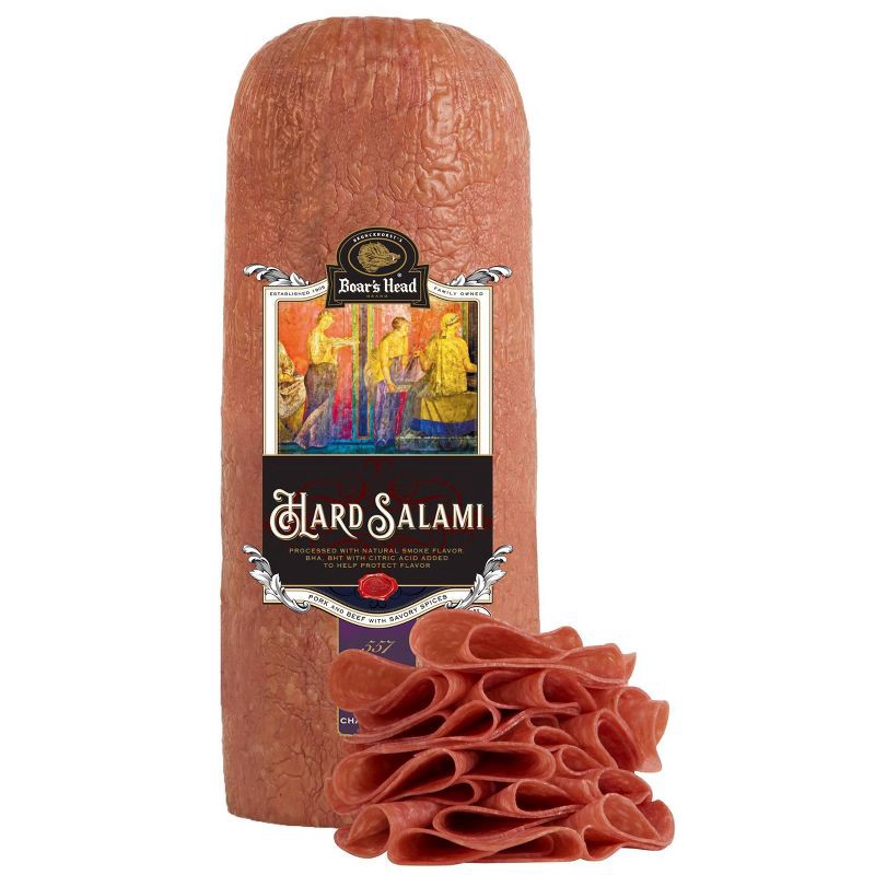 slide 1 of 3, Boar's Head Hard Salami - Deli Fresh Sliced - price per lb, per lb