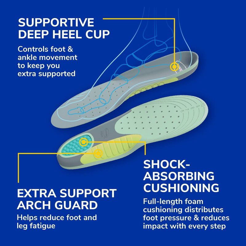 slide 7 of 12, Dr. Scholl's Extra Support Trim to Fit Inserts Shoe Insoles for Women - Size 6-11 - 1 Pair, 1 ct