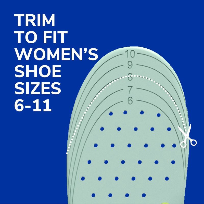 slide 10 of 12, Dr. Scholl's Extra Support Trim to Fit Inserts Shoe Insoles for Women - Size 6-11 - 1 Pair, 1 ct