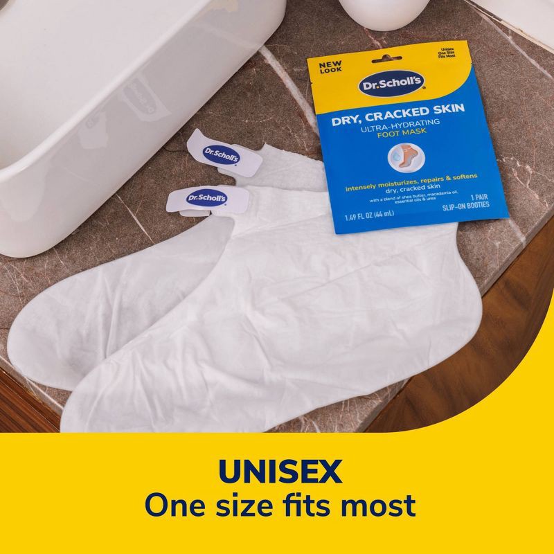 slide 8 of 10, Dr. Scholl's Dry, Cracked Skin Ultra-Hydrating Foot Mask - 1 Pair, 1 ct