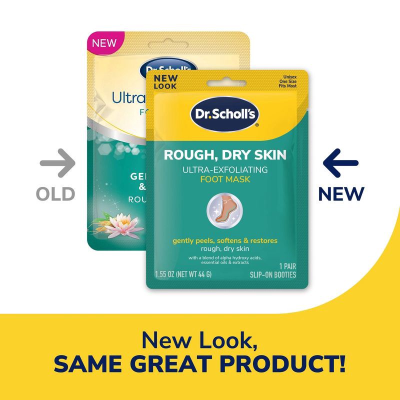 slide 2 of 12, Dr. Scholl's Exfoliating Foot Mask - 1 pair, 1 ct