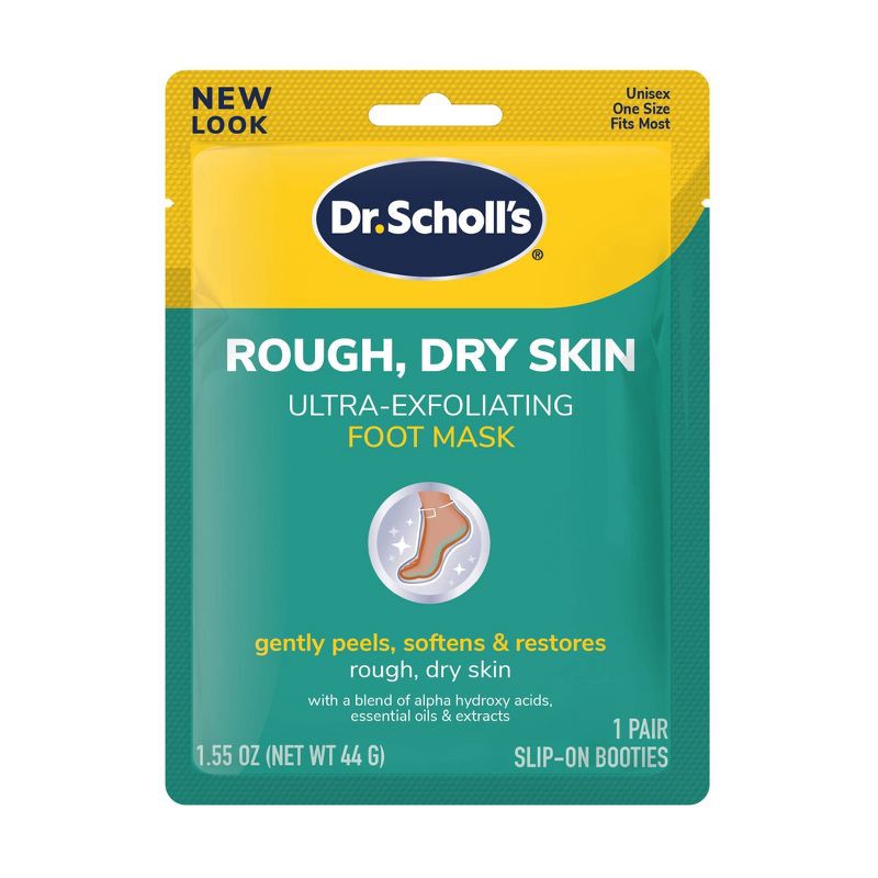 slide 1 of 12, Dr. Scholl's Exfoliating Foot Mask - 1 pair, 1 ct