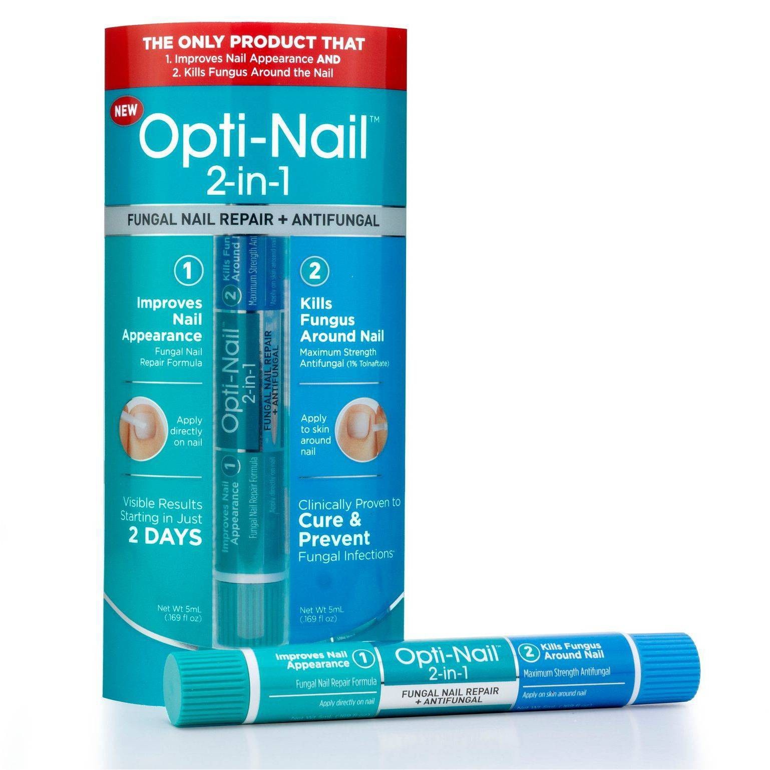 slide 1 of 4, Opti-Nail 2-in-1 Fungal Nail Repair + Antifungal - 3.38 fl oz, 3.38 fl oz