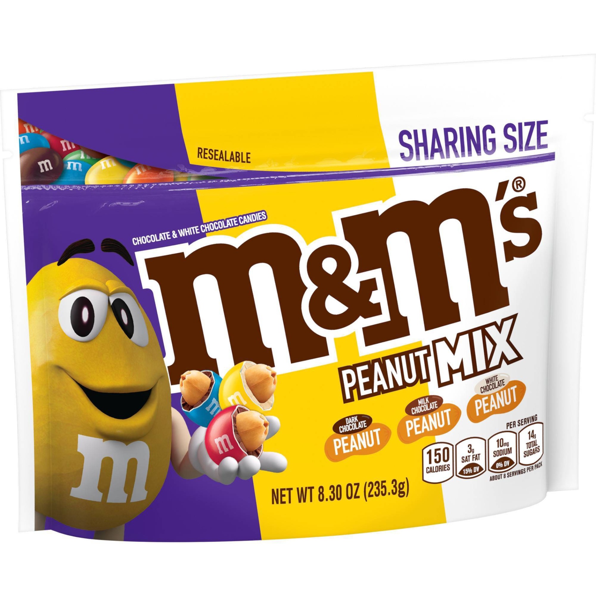 slide 1 of 7, M&M's Peanut Mix Sharing Sup - 8.3oz, 8.3 oz