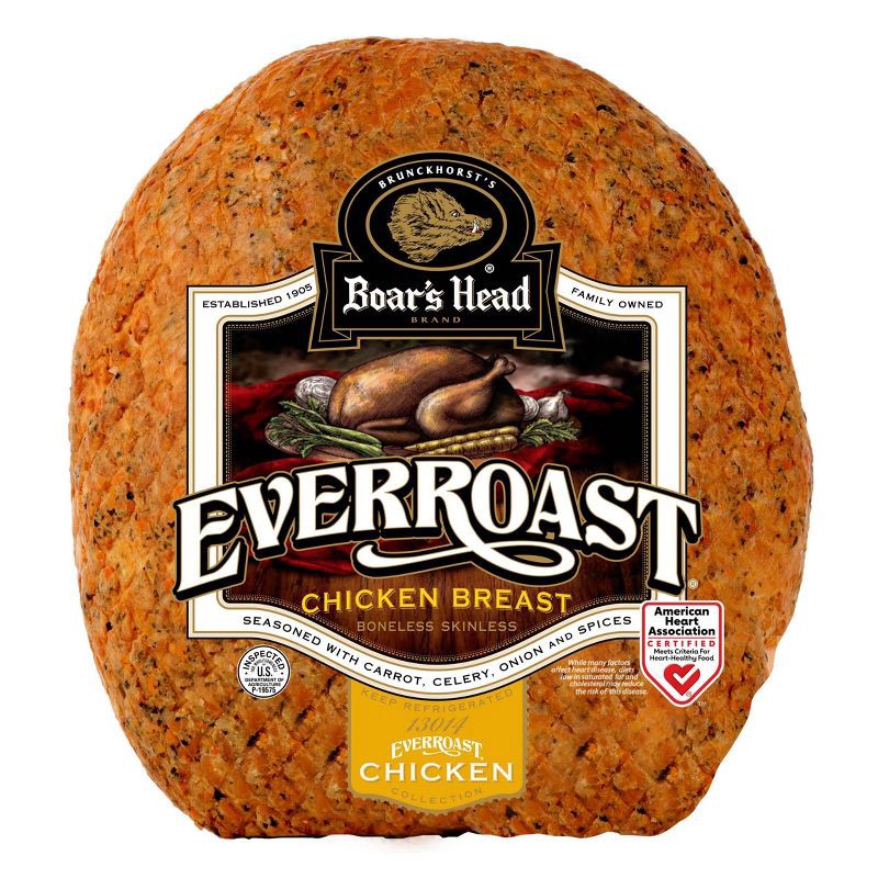 slide 2 of 3, Boar's Head EverRoast Chicken - Deli Fresh Sliced - 4lbs - price per lb, per lb
