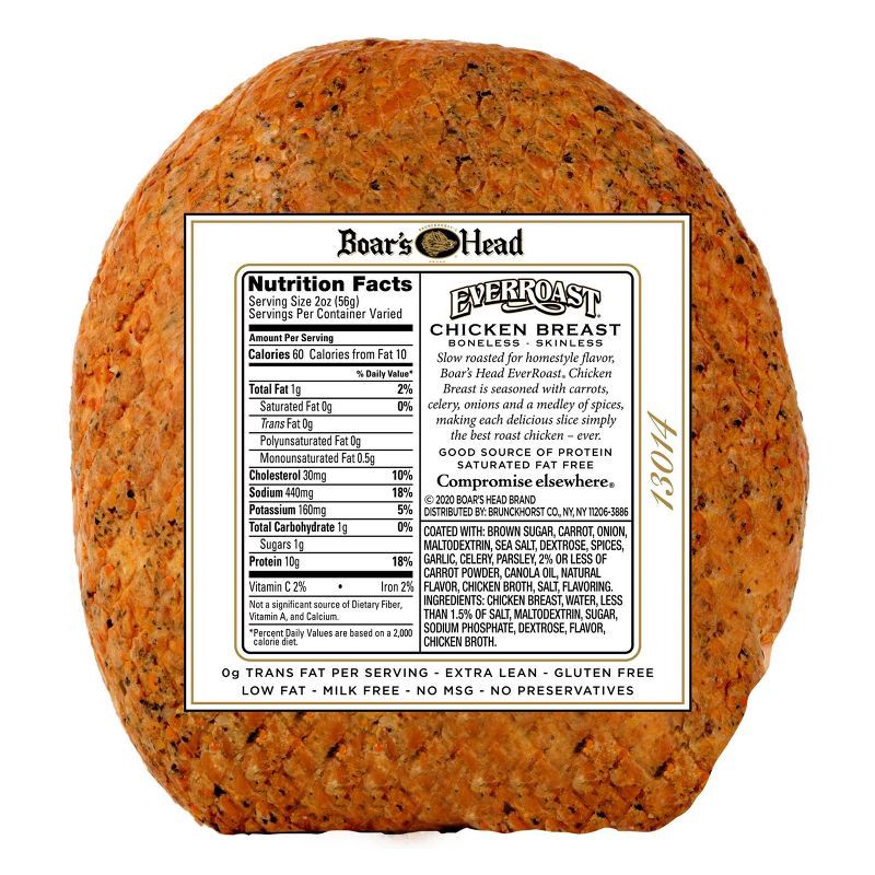 slide 3 of 3, Boar's Head EverRoast Chicken - Deli Fresh Sliced - 4lbs - price per lb, per lb
