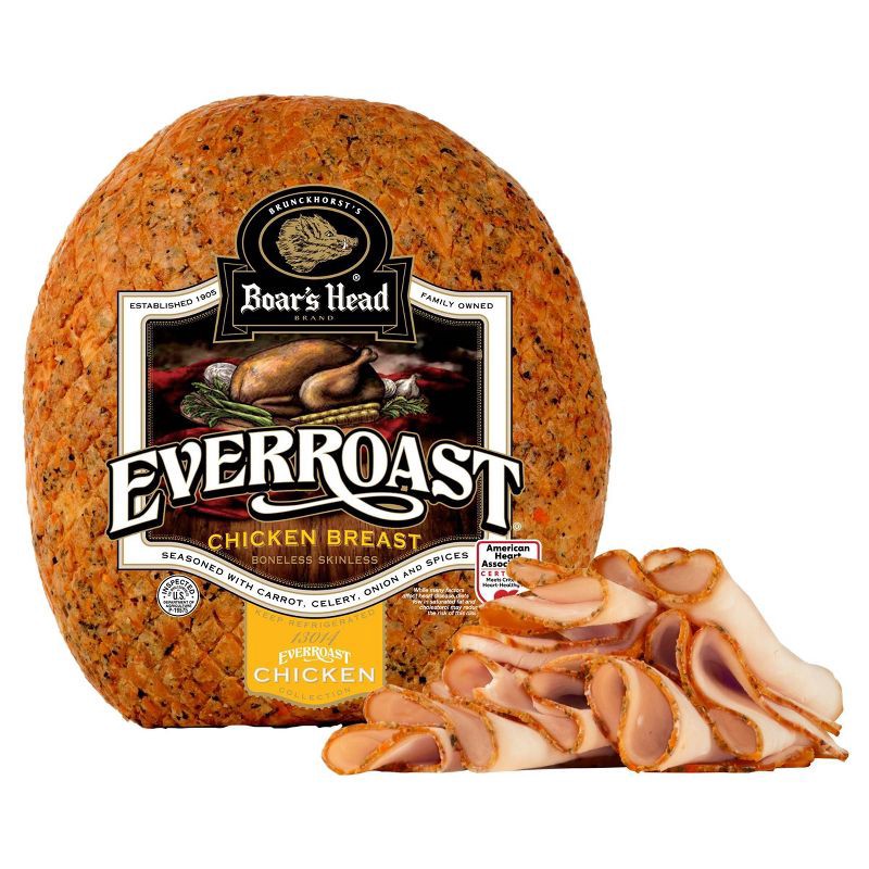 slide 1 of 3, Boar's Head EverRoast Chicken - Deli Fresh Sliced - 4lbs - price per lb, per lb