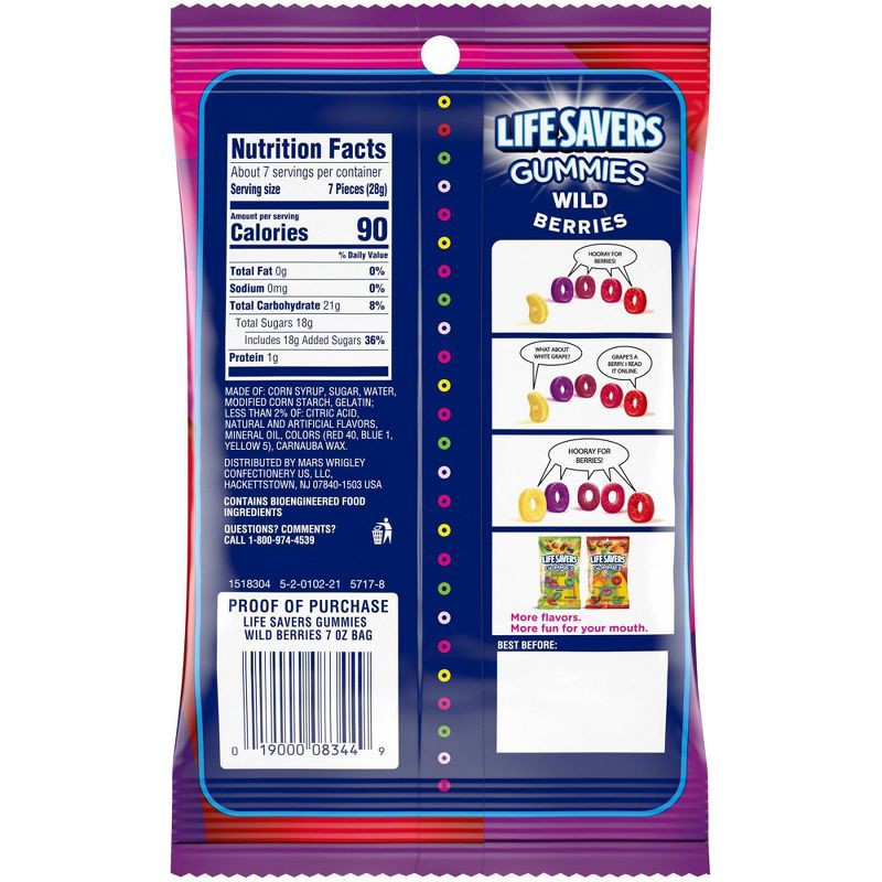 slide 8 of 8, Life Savers Gummies Wildberry Gummy Candy - 7oz, 7 oz