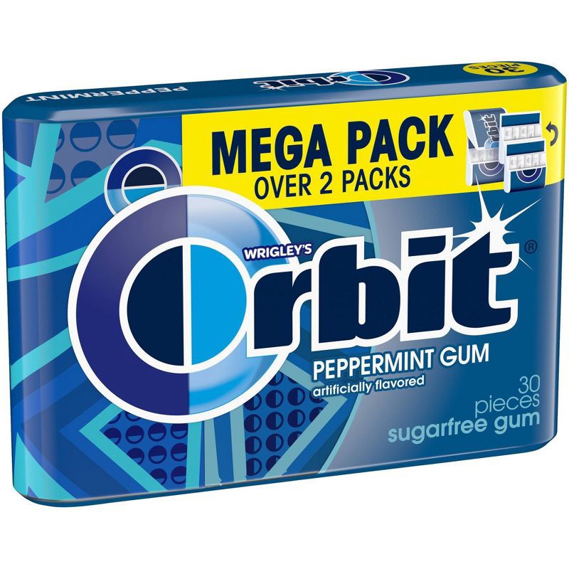 slide 8 of 9, Orbit Gum Sugar-Free Peppermint Chewing Gum - 30ct, 30 ct