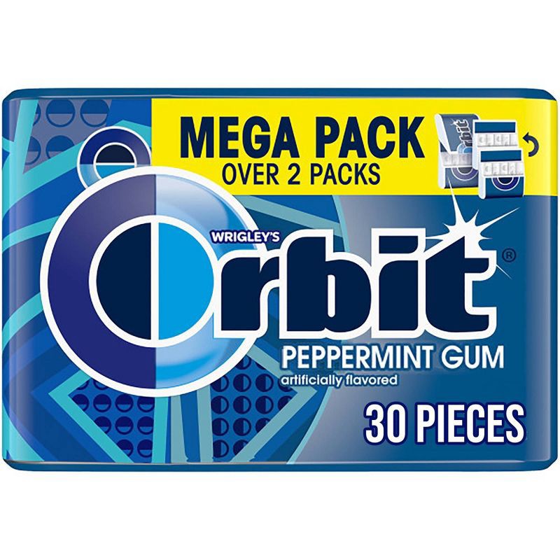 slide 1 of 10, Orbit Gum Peppermint Sugar Free Chewing Gum - 30ct, 30 ct