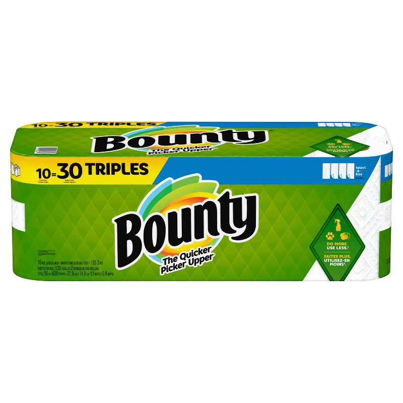 slide 13 of 18, Bounty Select-A-Size Paper Towels - 10 Triple Rolls, 1 ct