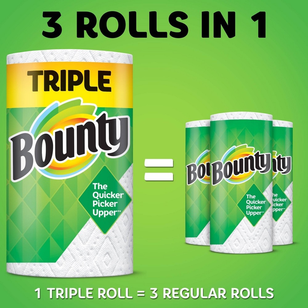 slide 7 of 10, Bounty Select-A-Size Paper Towels - 10 Triple Rolls, 1470 ct