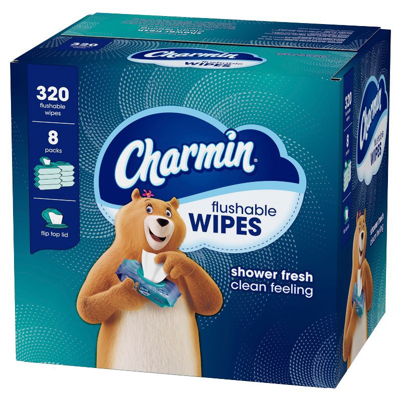 slide 11 of 11, Charmin Flushable Wipes - 8pk/40ct, 8 ct, 40 ct