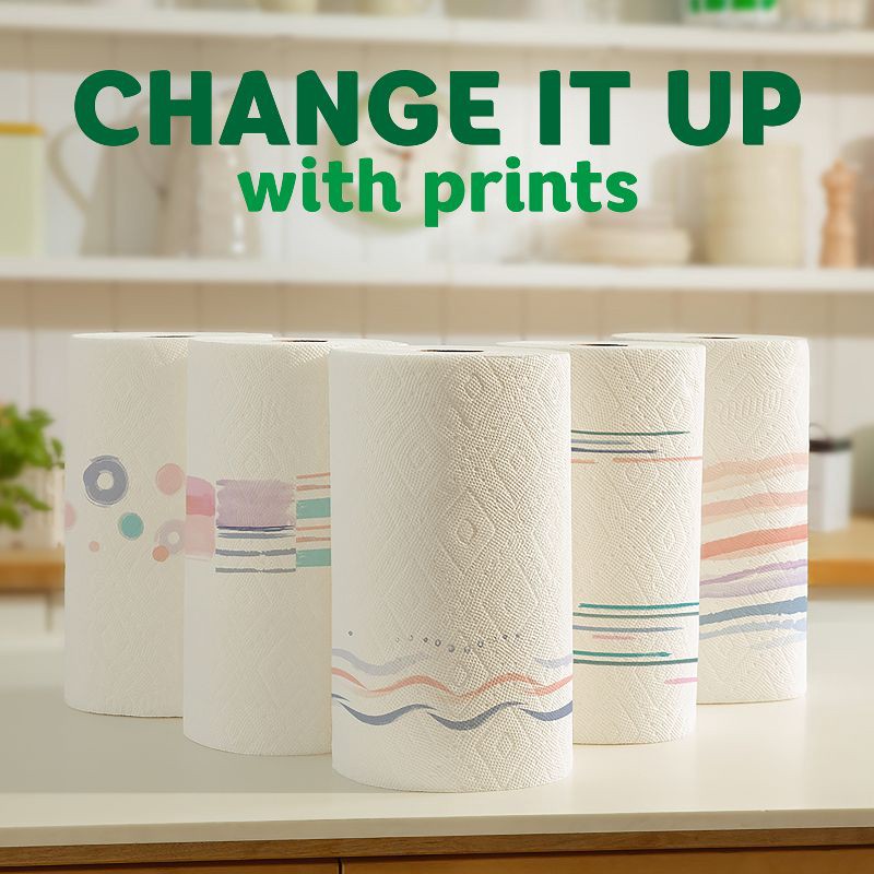 slide 12 of 18, Bounty Printed Select-A-Size Paper Towels - 6 Triple Rolls, 1 ct