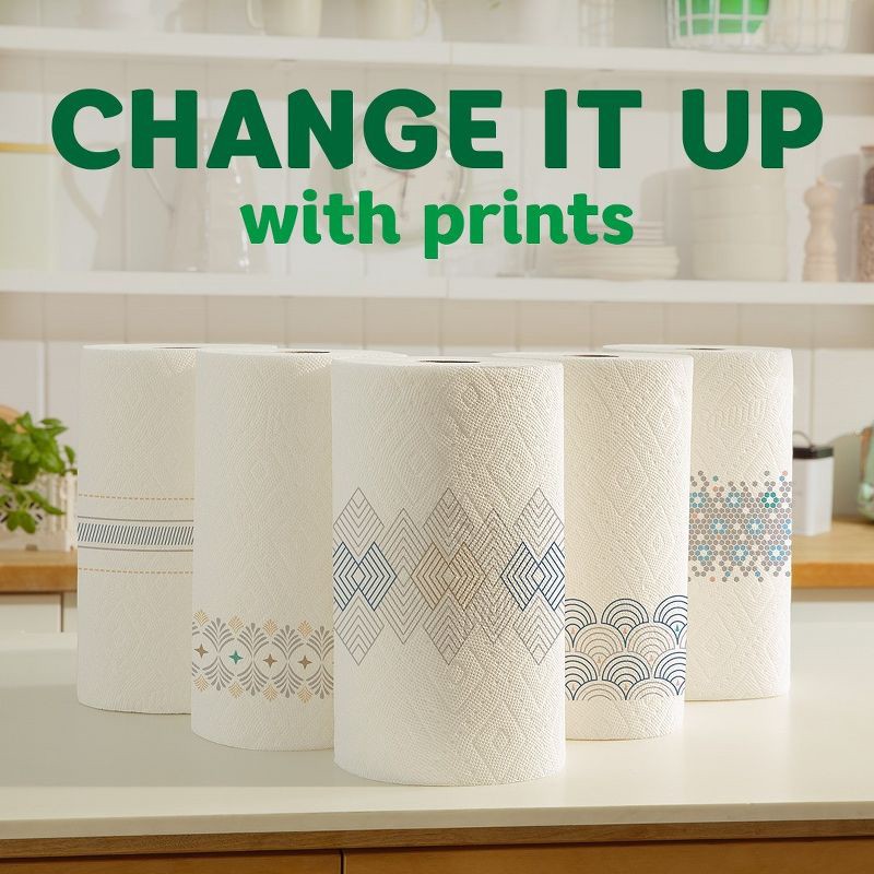 slide 9 of 18, Bounty Printed Select-A-Size Paper Towels - 6 Triple Rolls, 1 ct