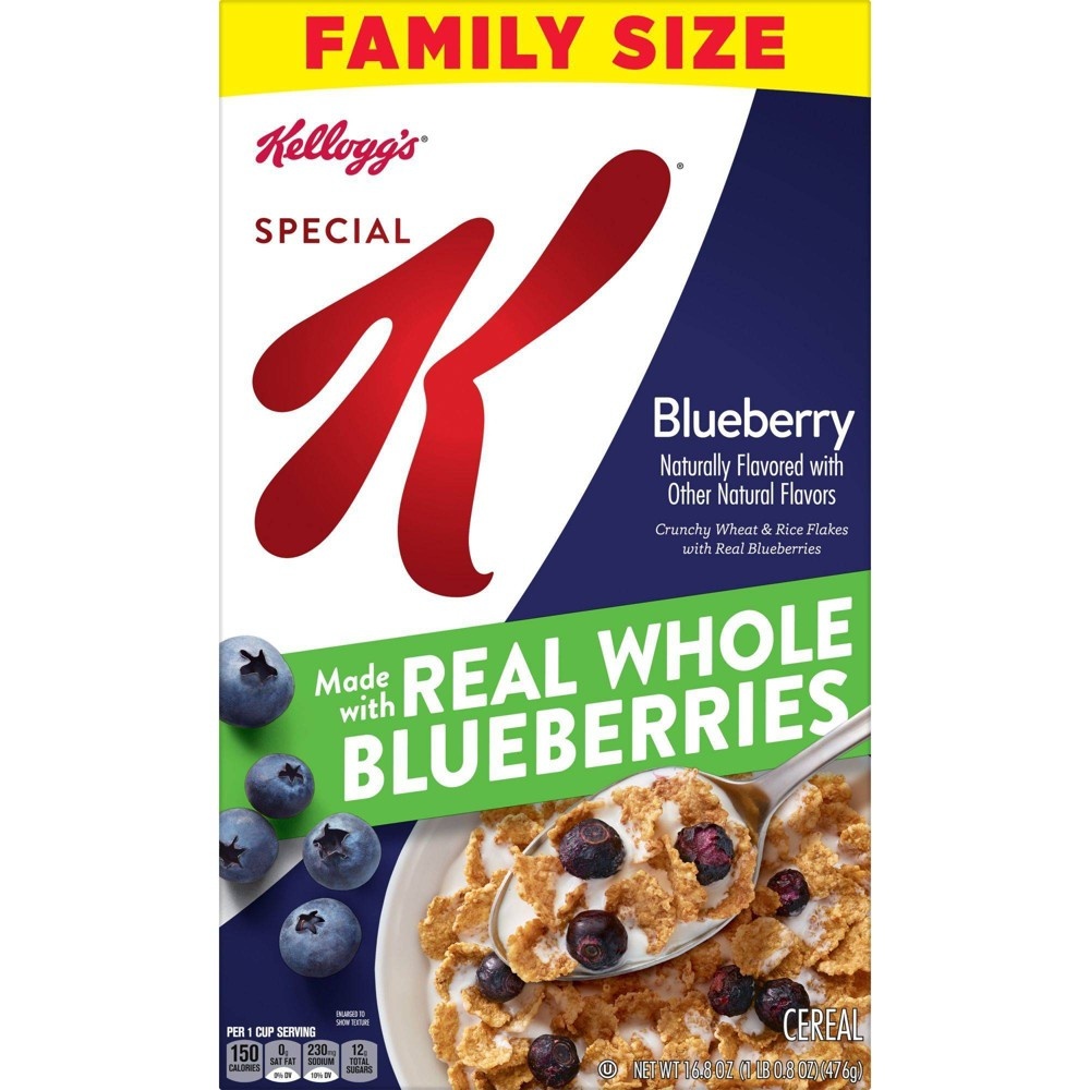 slide 6 of 6, Special K Blueberry Family Size Cereal - 16.9oz - Kellogg's, 16.9 oz