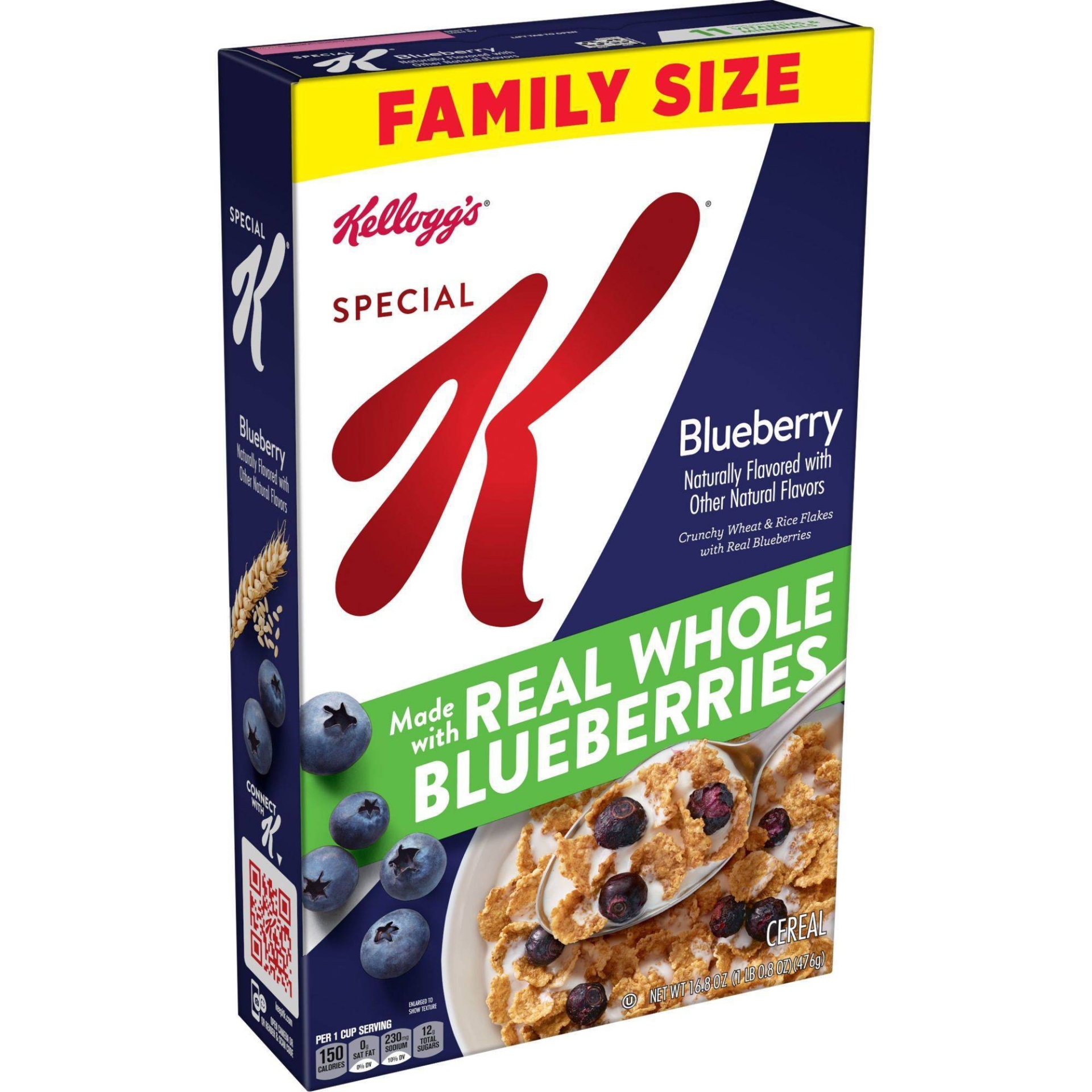 slide 1 of 6, Special K Blueberry Family Size Cereal - 16.9oz - Kellogg's, 16.9 oz