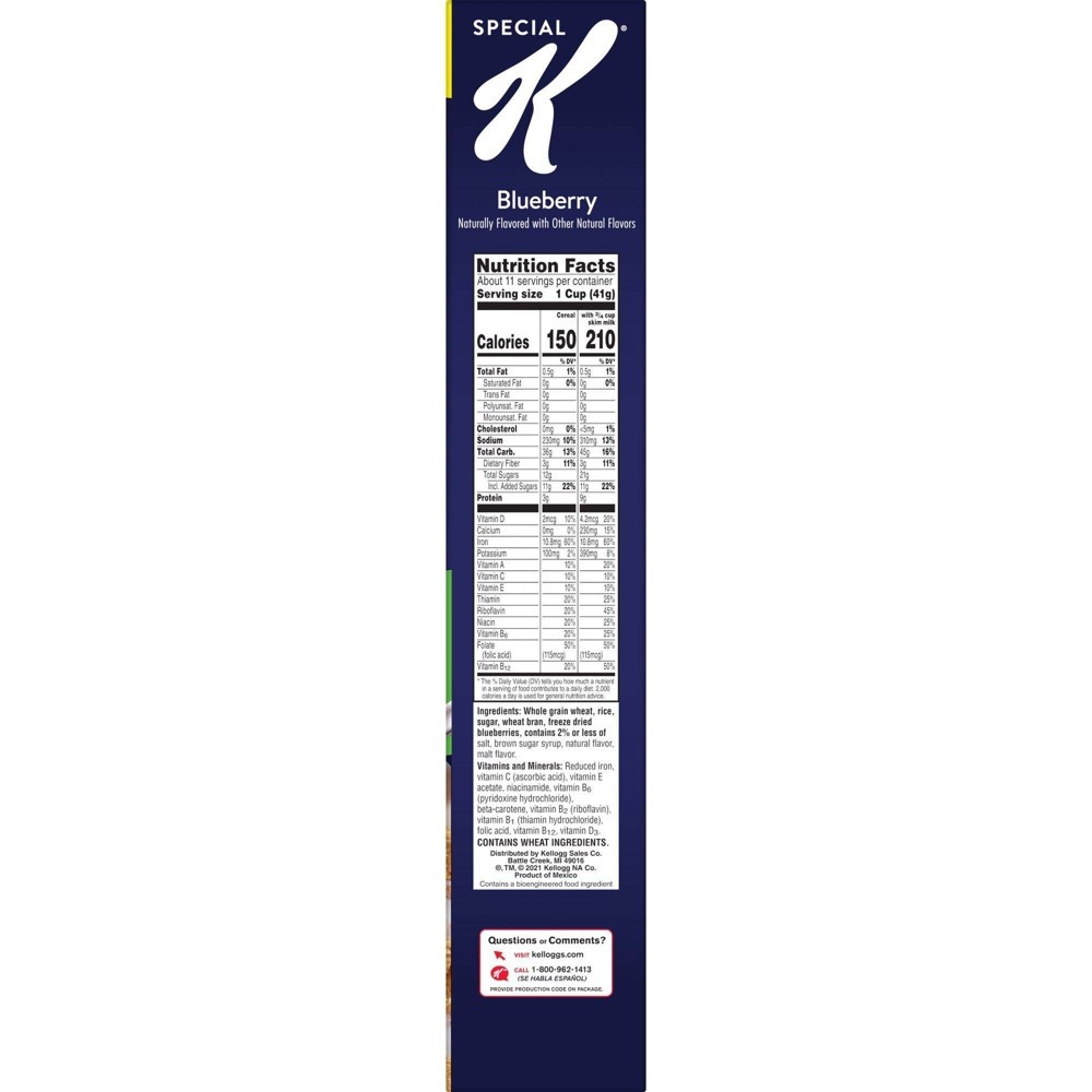 slide 6 of 6, Special K Blueberry Family Size Cereal - 16.9oz - Kellogg's, 16.9 oz