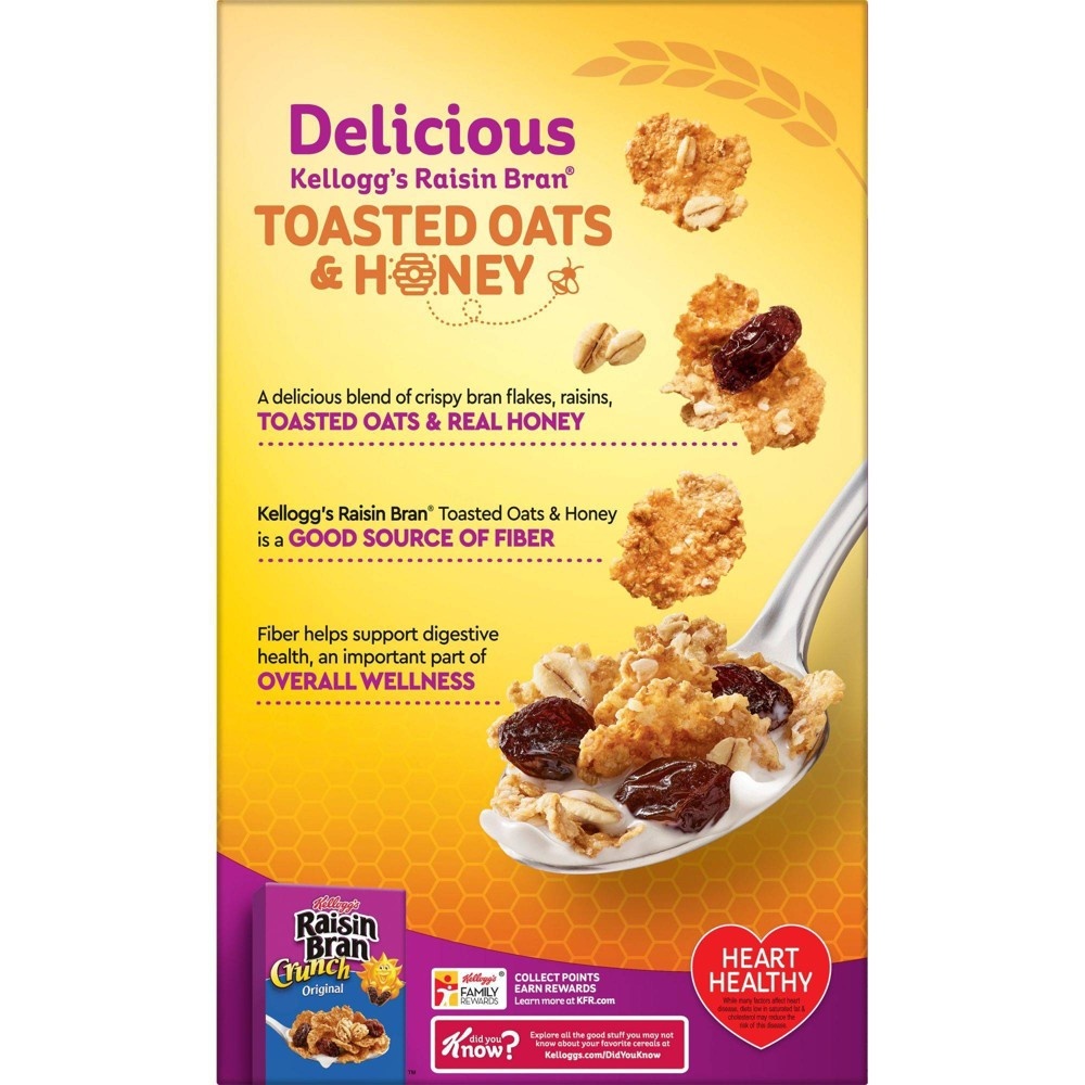 slide 7 of 8, Kellogg's Raisin Bran Raisin Bran Oats Family Size - Kellogg's, 22.1 oz