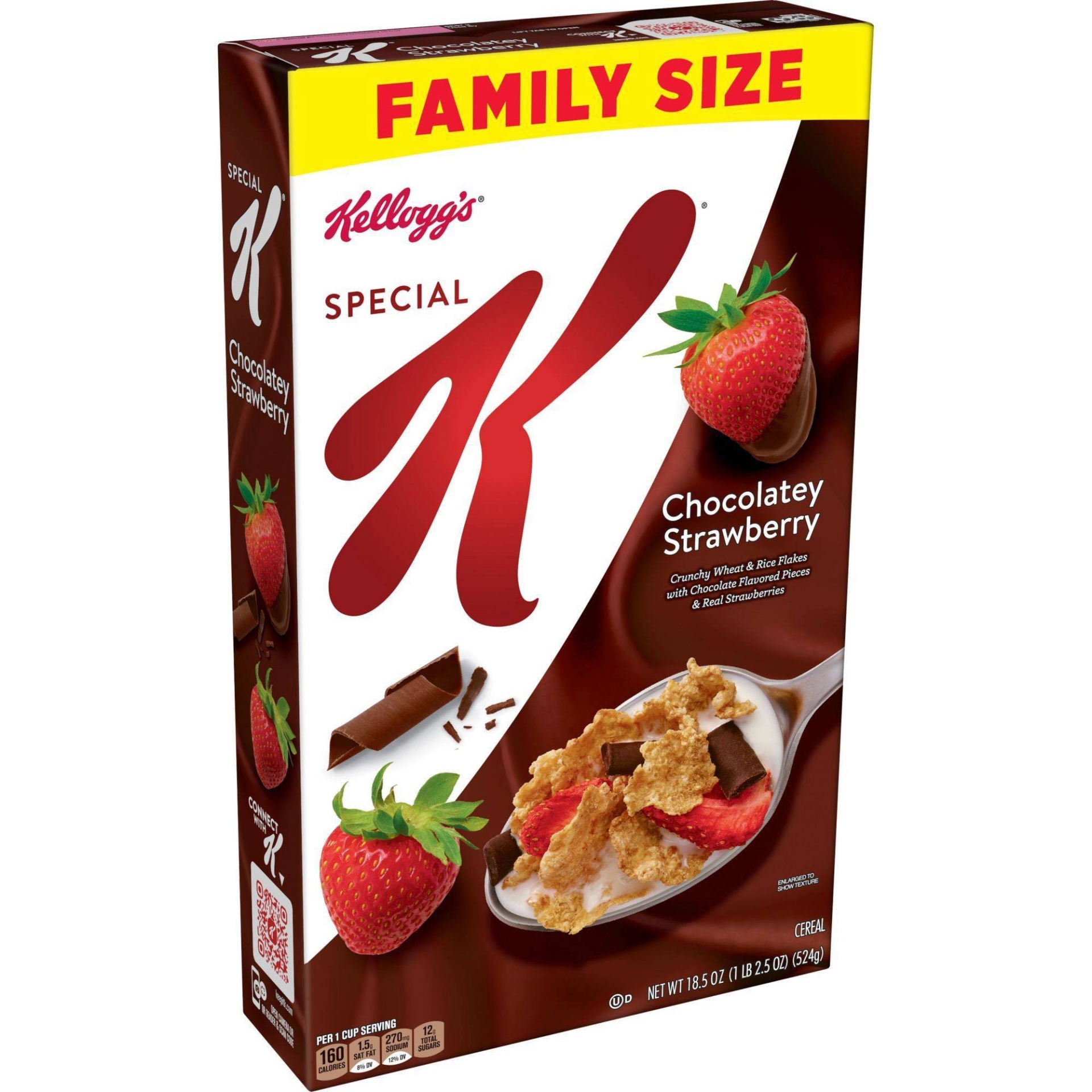 slide 1 of 5, Special K Chocolate Strawberry Family Size Cereal - Kellogg's, 18.5 oz