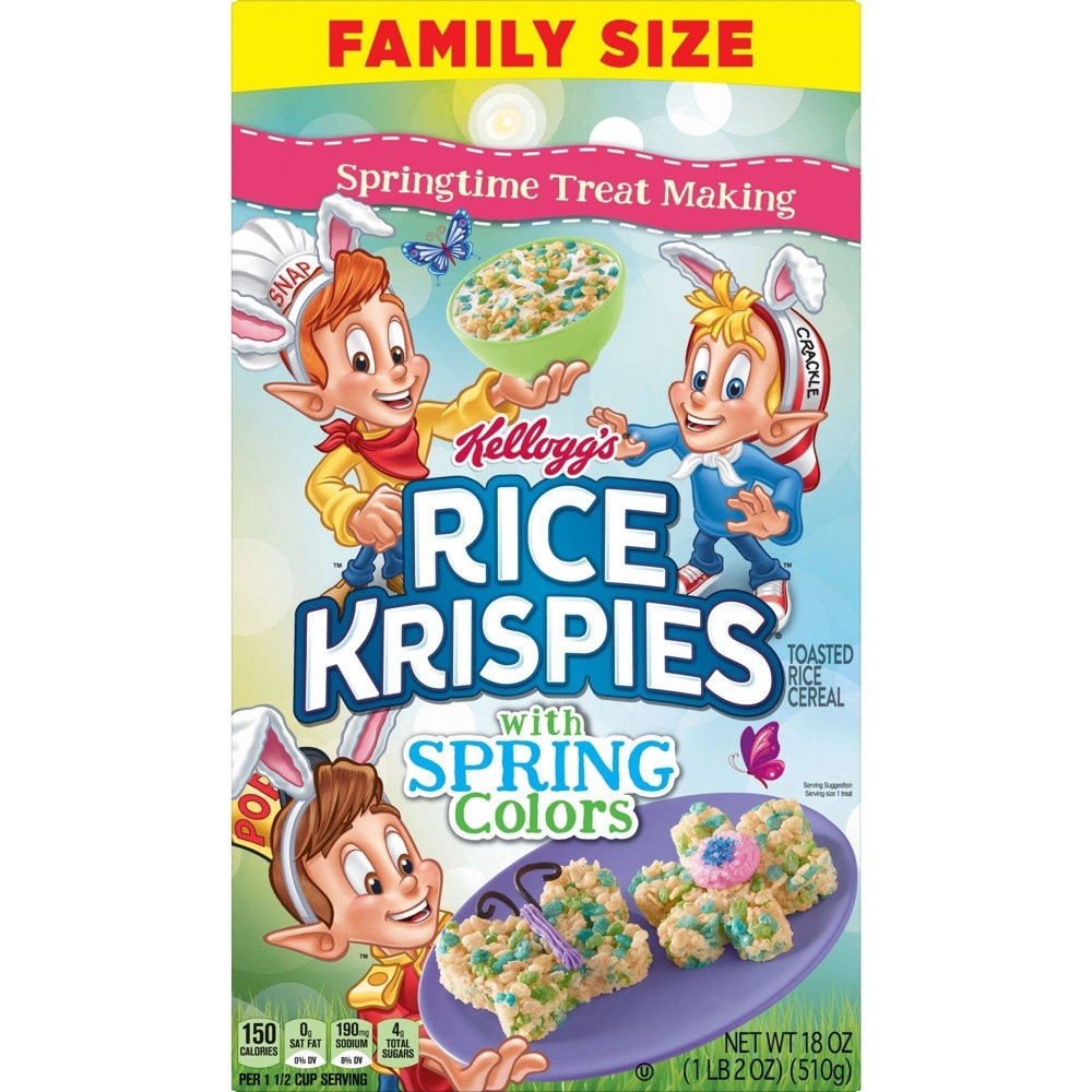 slide 3 of 5, Kellogg's Rice Krispies Cereal, 18 oz