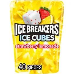 Ice Breakers Ice Cubes Strawberry Lemonade Gum - 3.24oz
