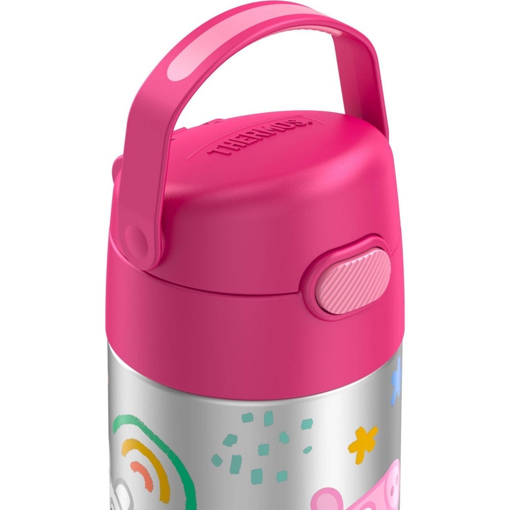 slide 6 of 9, Thermos 12oz FUNtainer Water Bottle with Bail Handle - Pink Peppa Pig, 12 oz