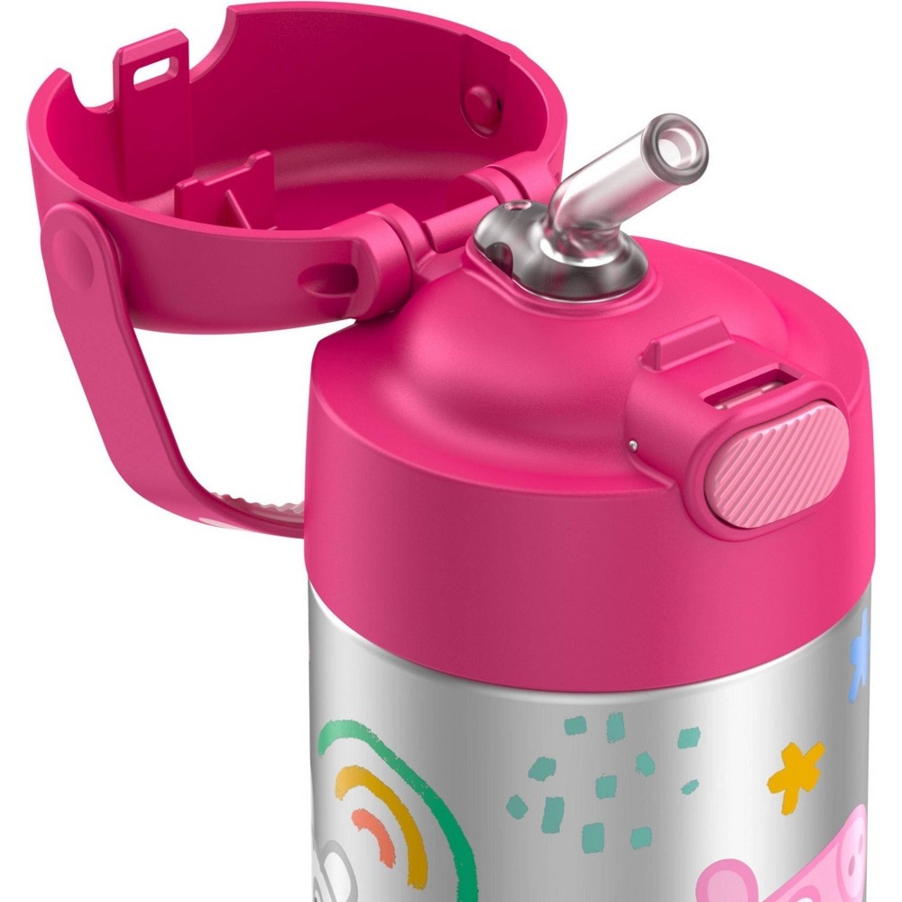 Thermos 12oz FUNtainer Water Bottle with Bail Handle - Pink Peppa Pig 12 oz