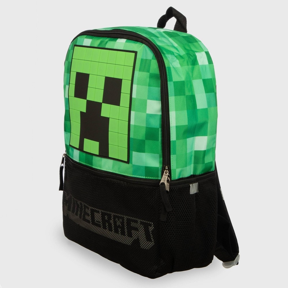 slide 2 of 5, Minecraft Kids' Backpack - Black, 1 ct